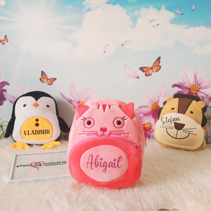 Ghiozdan personalizat pisica