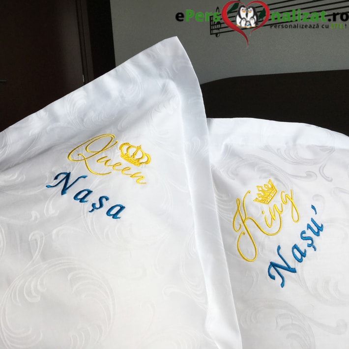 Lenjerie personalizata cadou nasu si nasa