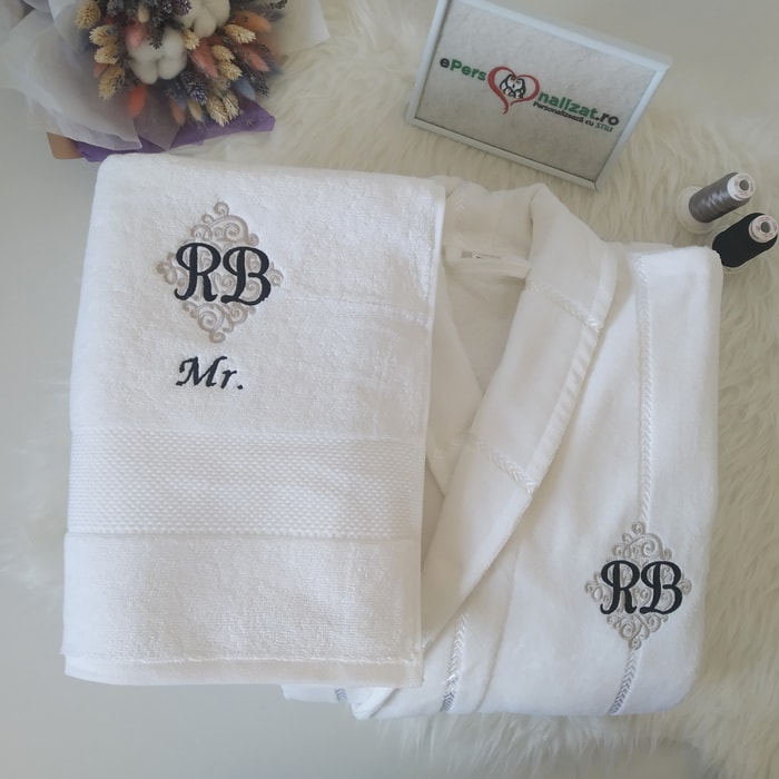 Set halat si prosop personalizate