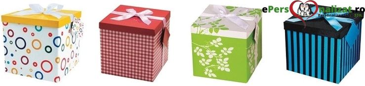 cutii cadou medie cu fundita de satin