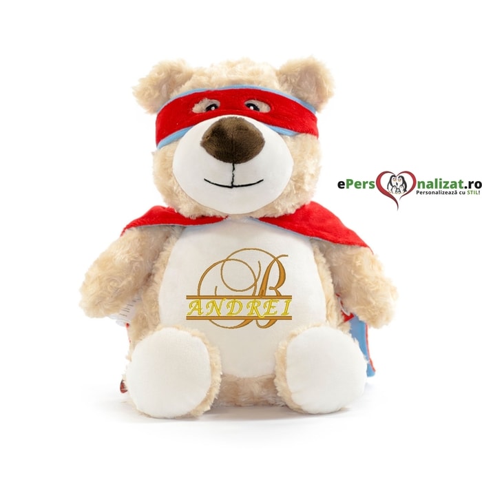 ursulet plus personalizat super erou