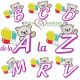Alfabet ursuleti pentru cadouri personalizate bebe