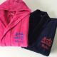Halate personalizate colorate roz albastru
