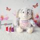 Iepuras din plus personalizat prin broderie