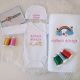 Set bebe body caciulita si prosop personalizate