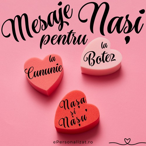 Mesaje de multumire pentru Nasi (la botez sau cununie)